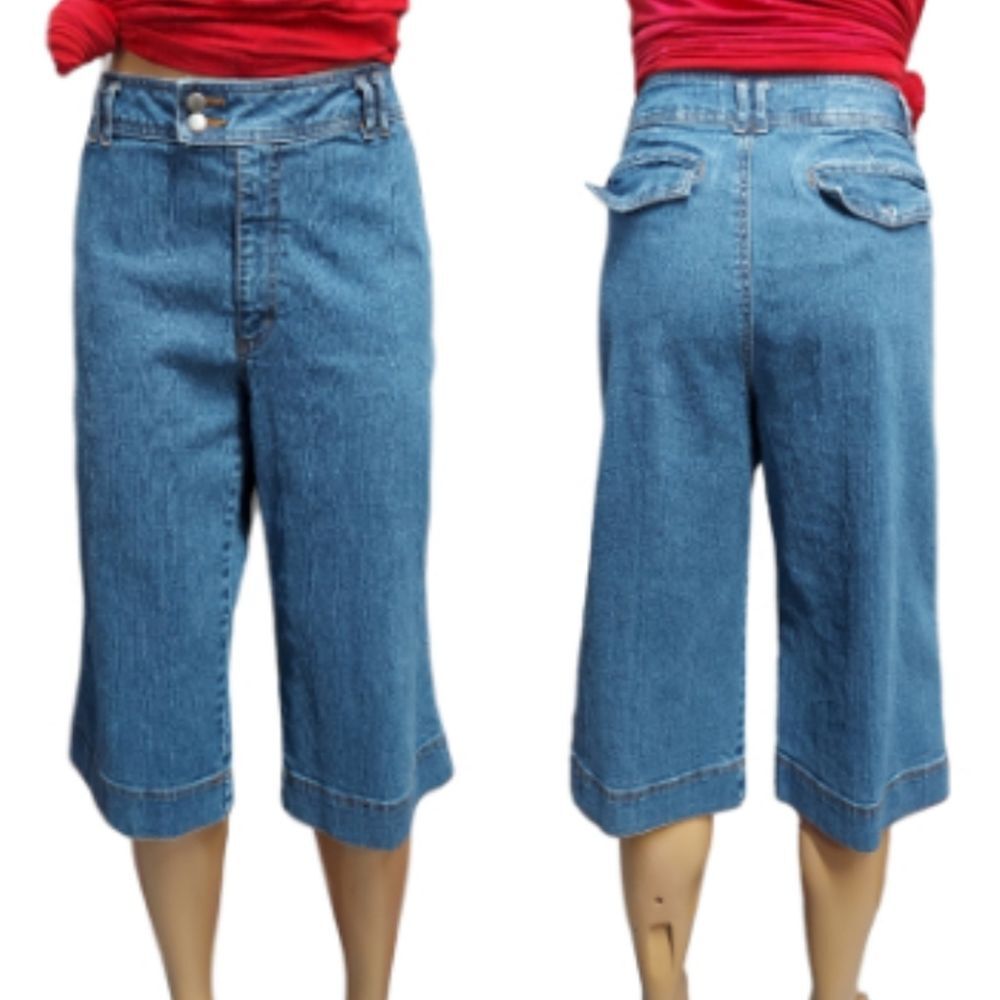 Coldwater Creek Denim Clam Digger Capri
